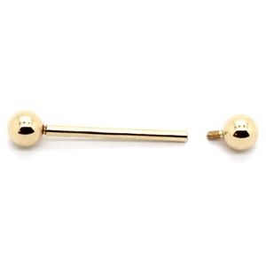 14K gold tongue ring